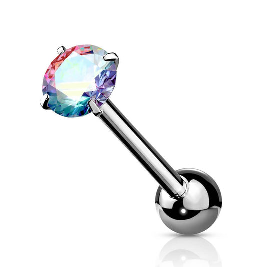 Barbell con Cristal Iridiscente