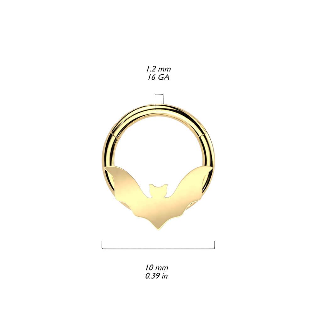 Aro Clicker con Diseño de Murciélago