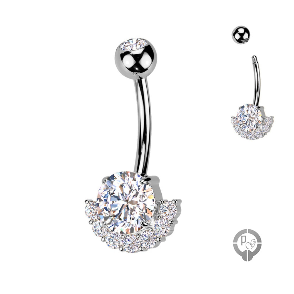 piercing en titanio para el ombligo