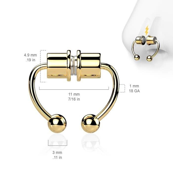 Falso Piercing - Magnetico - Septum