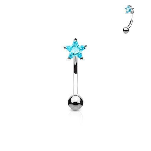 Piercing Ceja - Estrella Brillante