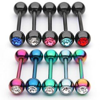 Piercing Lengua - Titanio Strass