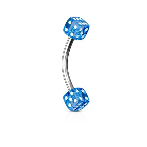 Barbell Ceja - Dados acrílico
