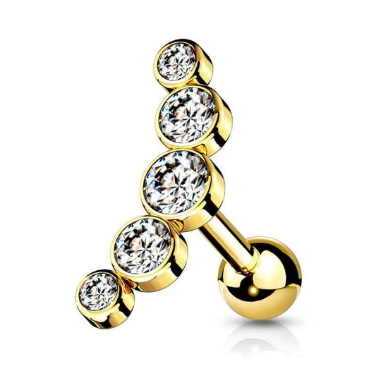 Stud Helix / Tragus - 5 gemas