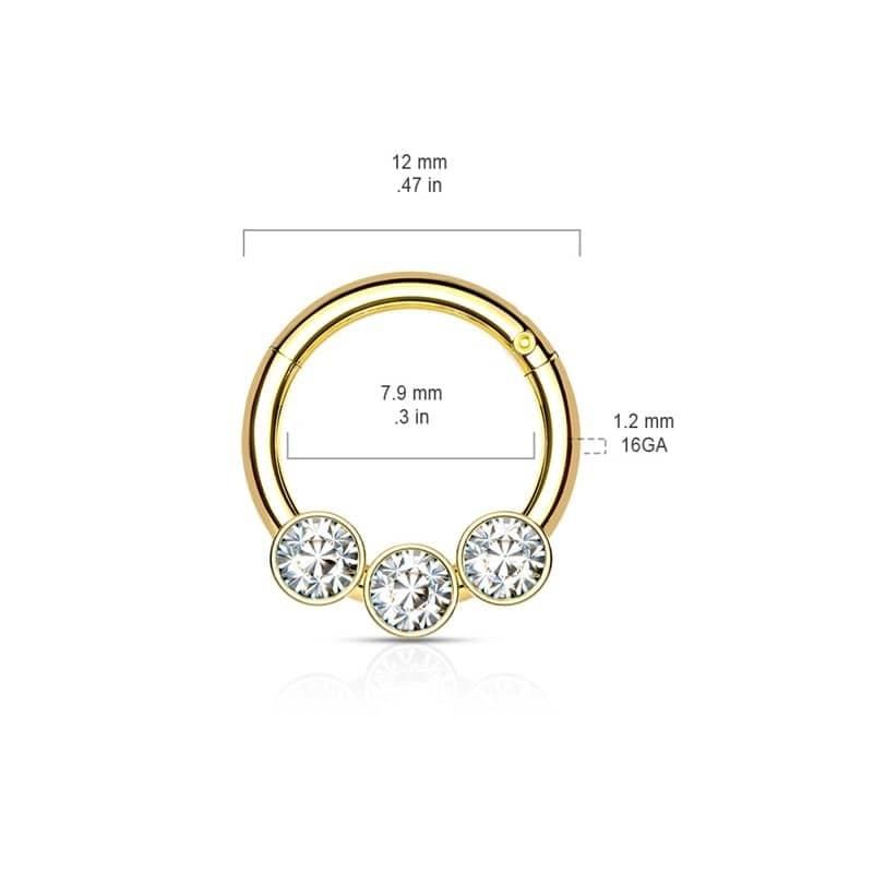 Septum - Triple Strass