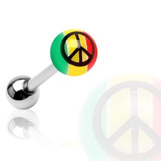 Piercing Lengua - Rasta & Peace