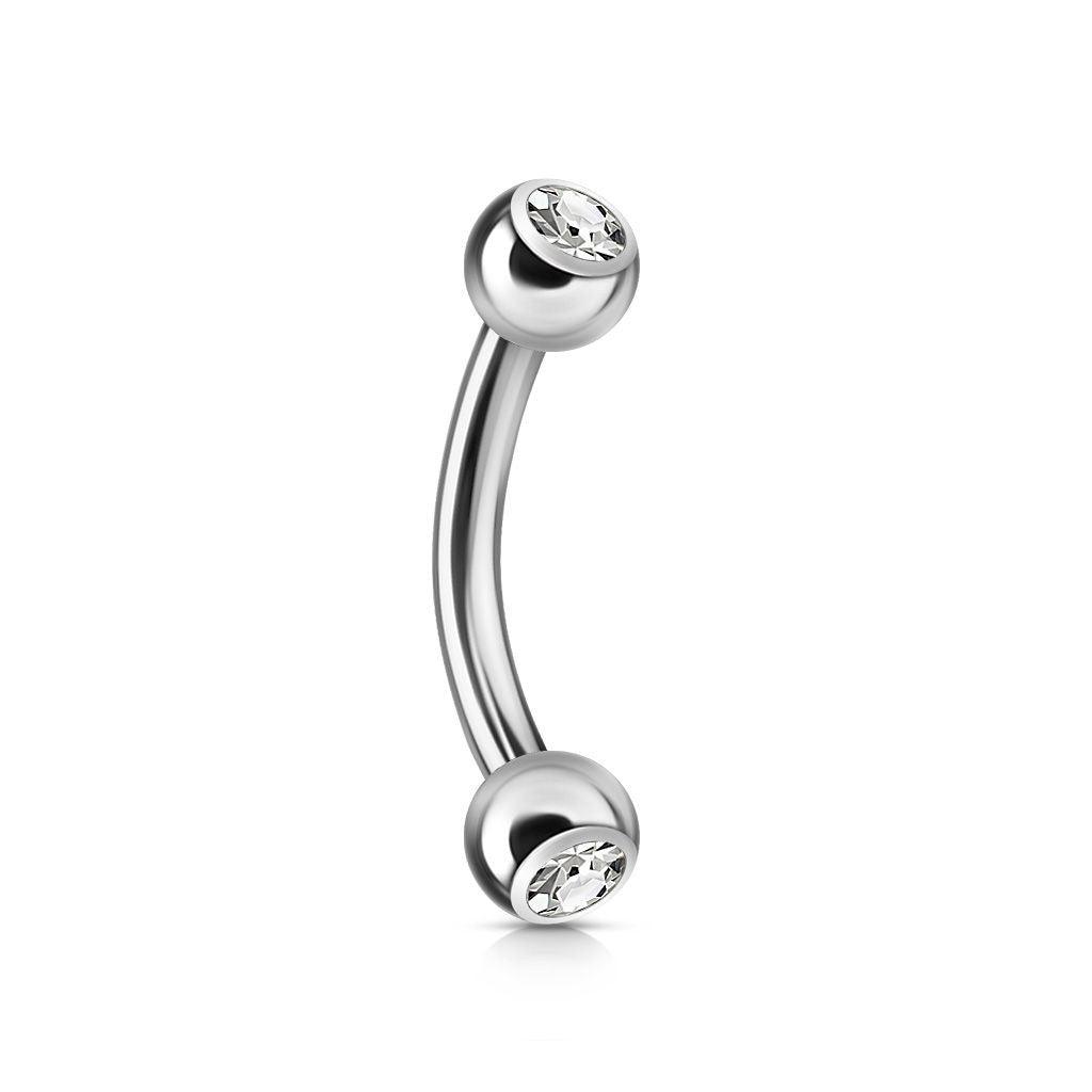 Piercing Barbell - Strass Claro