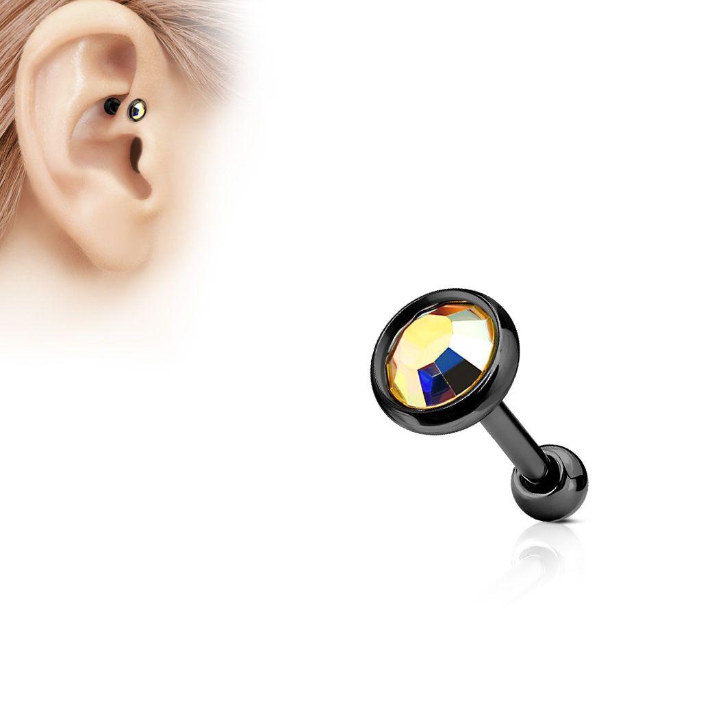 Stud Cartílago - Disco Plano CZ