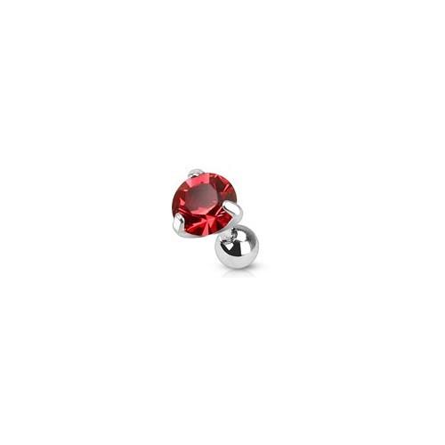 Stud Cartílago / Tragus - Cristal 01