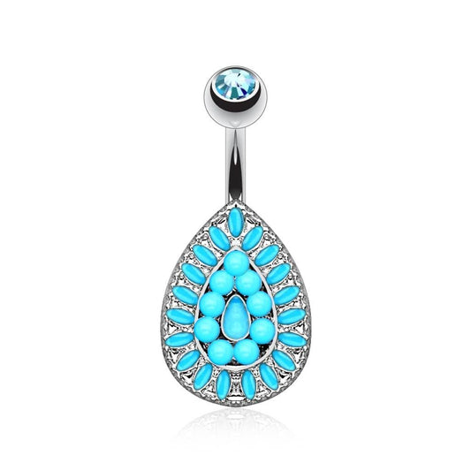 Piercing Ombligo - Turquesa