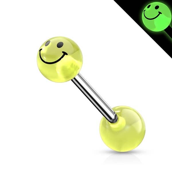 Barbell - Smiley - Fluorescente