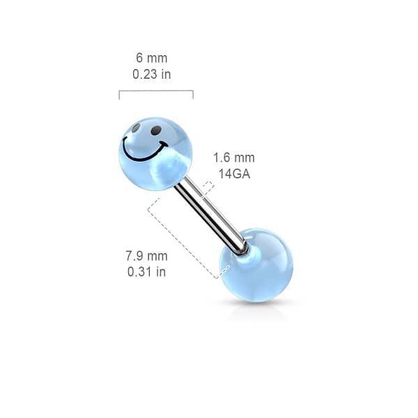 Barbell - Smiley - Fluorescente