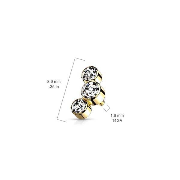 Micro Dermal - Triple Strass