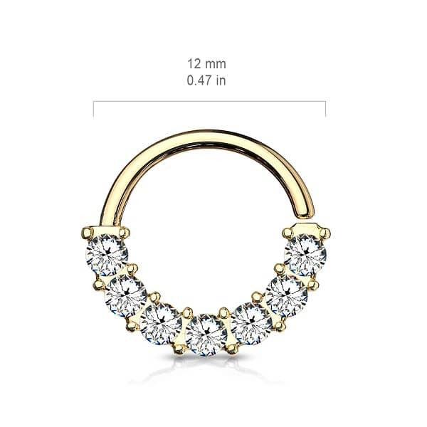 Septum - 7 Gemas - Oro Rosa