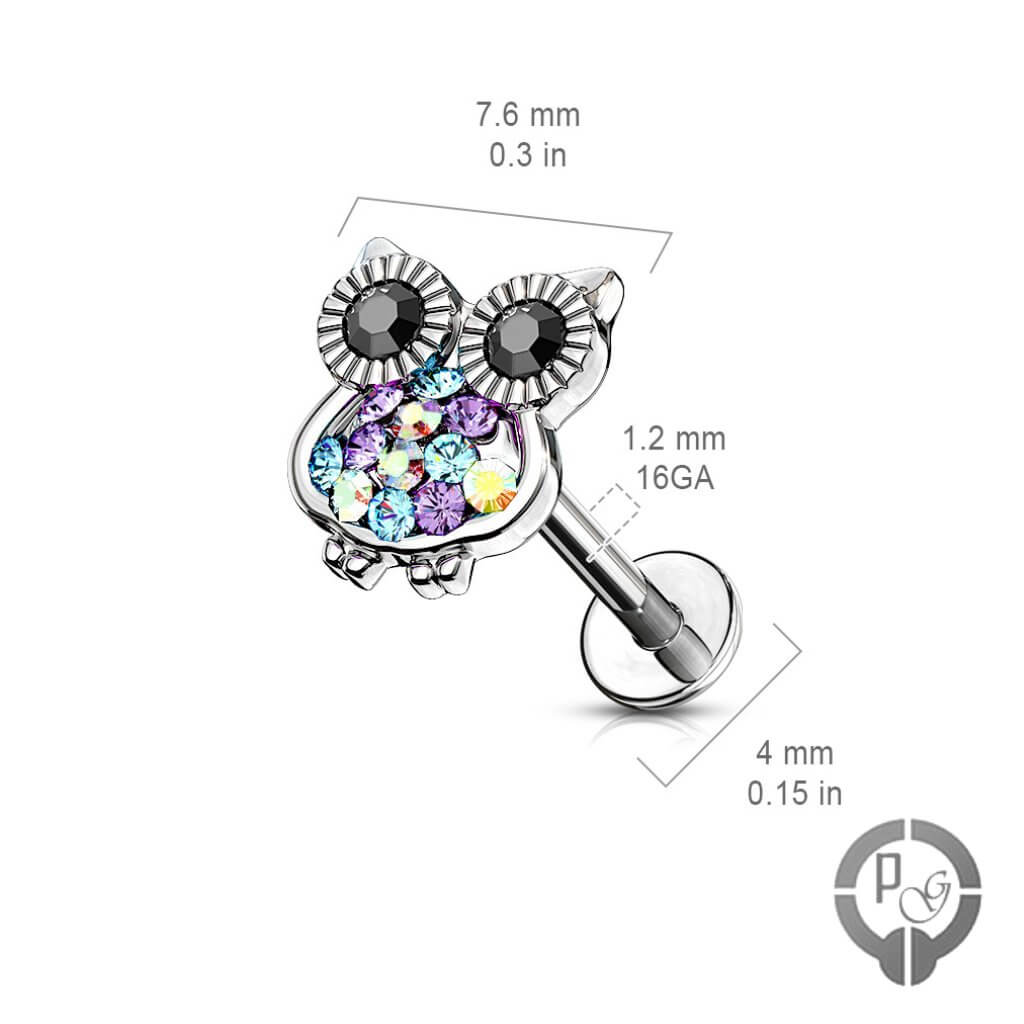 Stud Labret - Búho