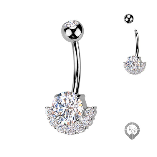 piercing en titanio para el ombligo