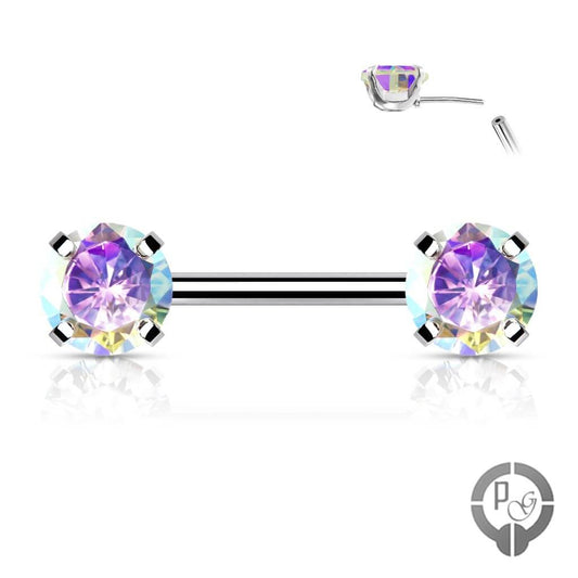 Piercing para pezón en puro acero quirúrgico