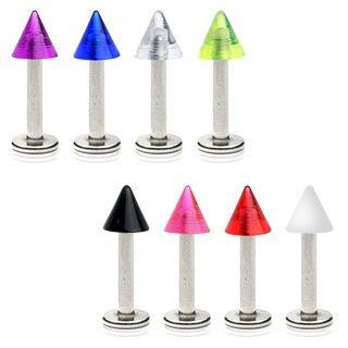 Piercing Micro Labret - Puntas UV transparentes – piercing-glamz