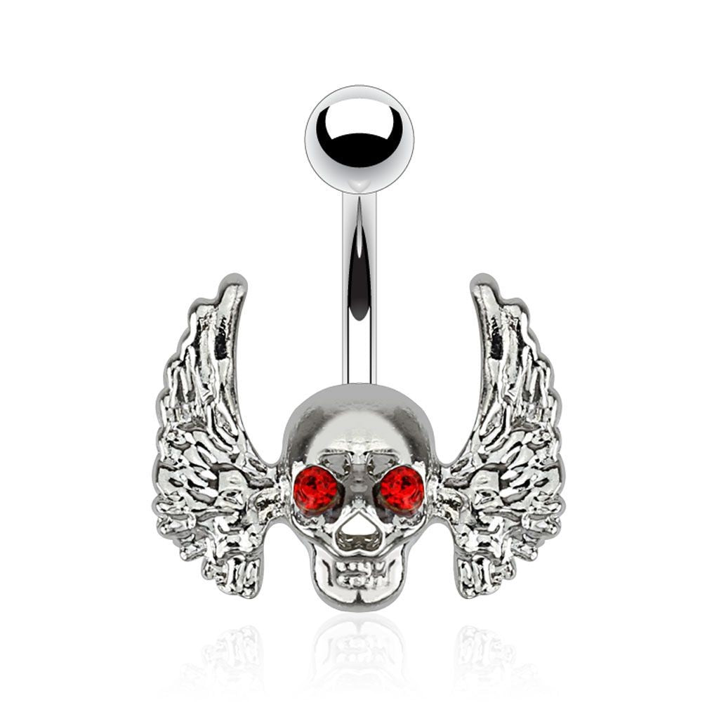 Piercing Ombligo - Angel Skull