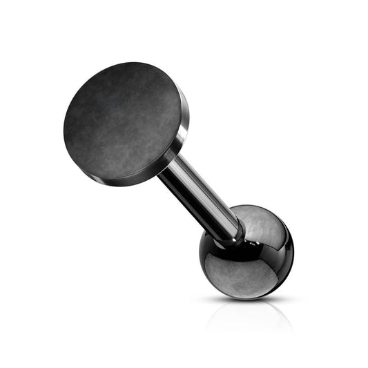 Stud Cartílago - Disco Plano Negro