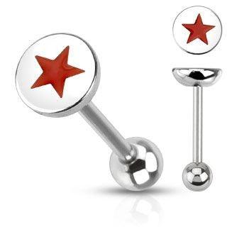 Piercing Lengua - Estrella Roja