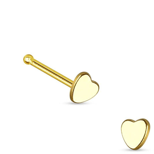 Piercing puntito de nariz con corazon